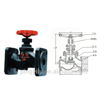 cast iron globe valve flange end non-rising stem globe valve for water oil vapour pipeline high quality material